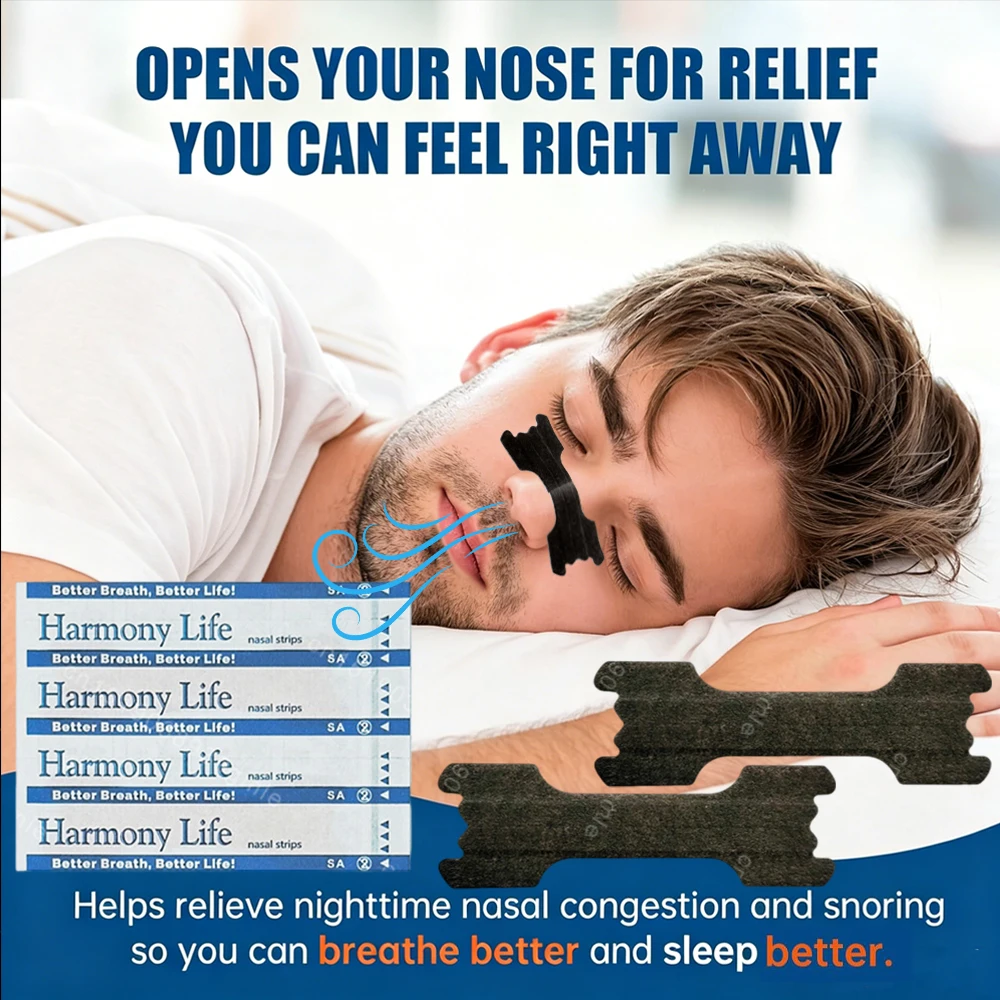 Tiras Nasales para Respirar Mejor, Parche Nasal para Aliviar los Ronquidos, Dispositivo para Facilitar la Respiración, Tiras Nasales para Dormir