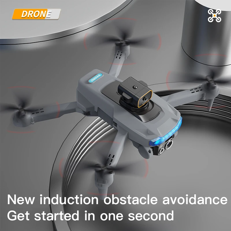 P15 Drone kamera 4K 8K HD, fotografi udara kamera ganda Omnidirectional Drone penghindar hambatan