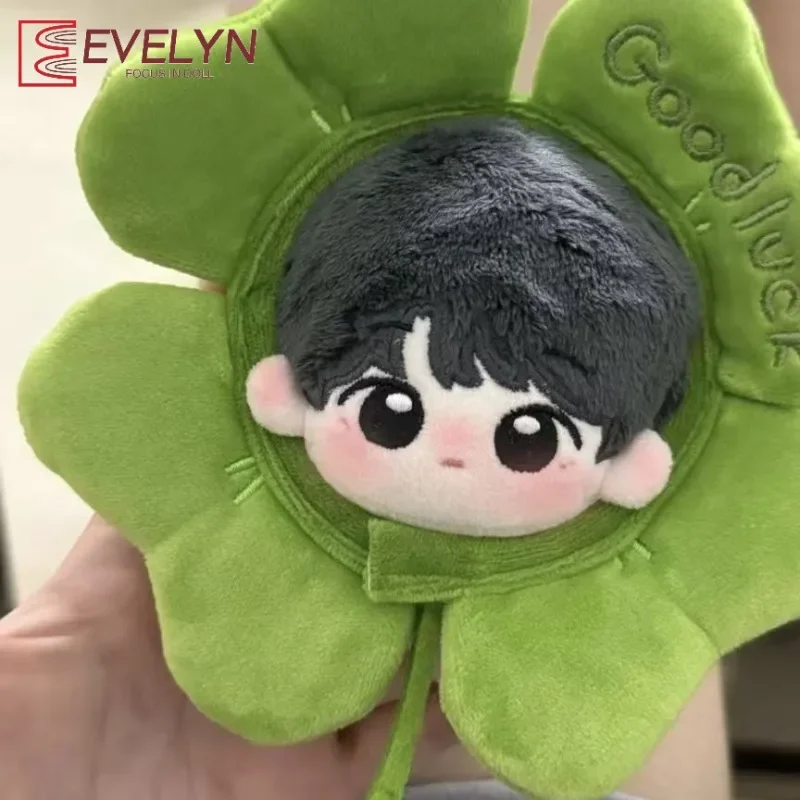 Evelyn 10cm-13cm Baby Clothes Cotton Doll Self deprecating Headset Clover Cartoon Ins Style Pendant Decorative Toy Dress Up