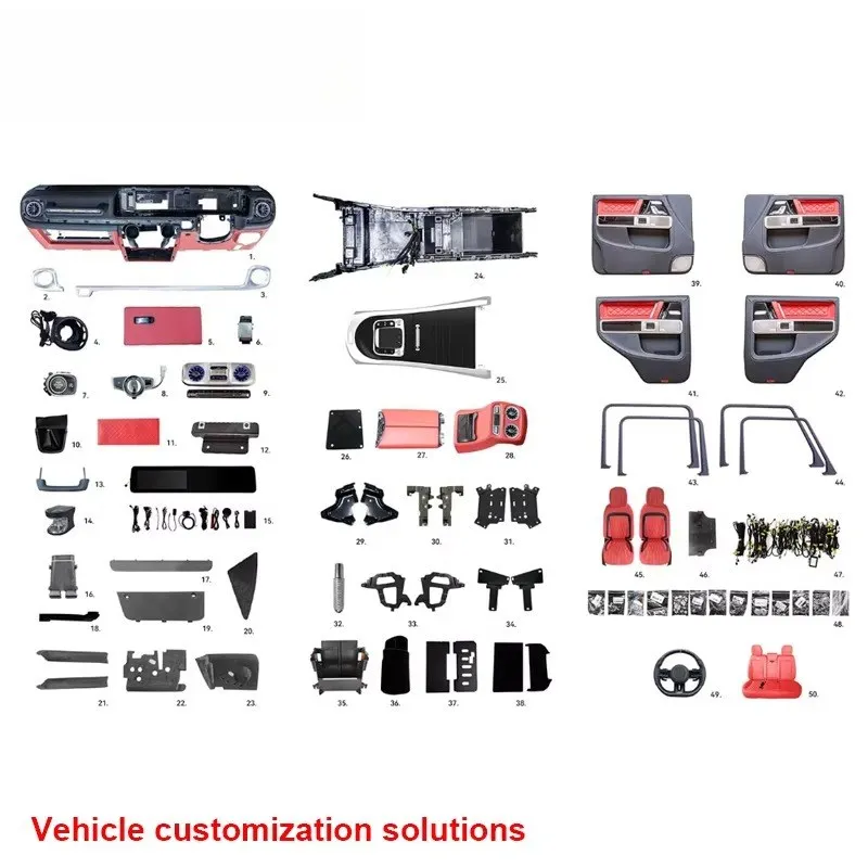 RS G Class Interior RHD Upgrade Kit 2025 Luxury Leather Customized Car Interior Accessories Conversion