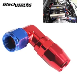 Straight 90 Degree AN10 Aluminum Swivel Hose End Fitting Adapter Oil Fuel Line NPT PLUG TF-1003-AN10-90