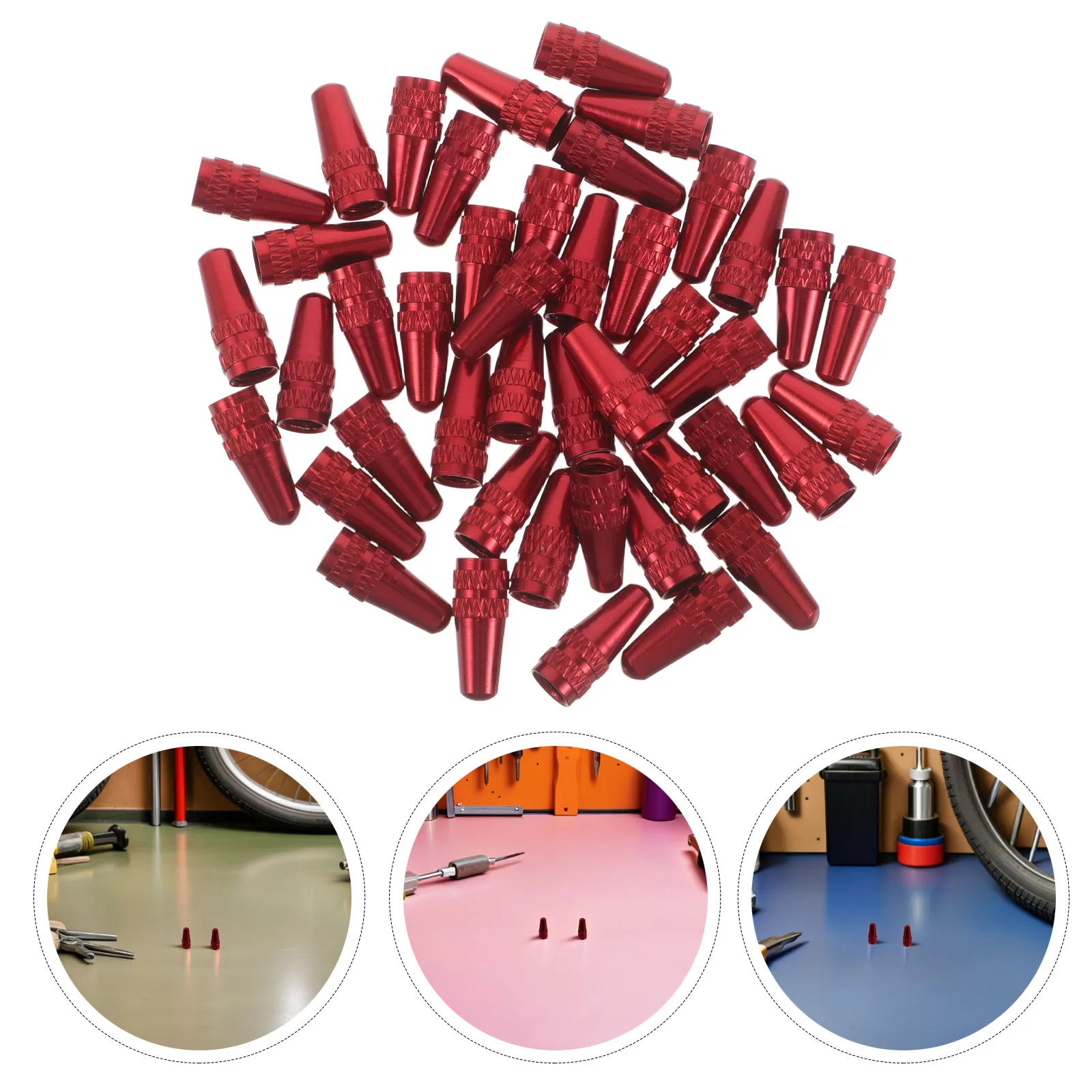 

50 шт. металлических колпачков для французских вентилей, крышки для велосипедных шин из алюминиевого сплава, пылезащитные уплотнительные колпачки для горных и электрических велосипедов