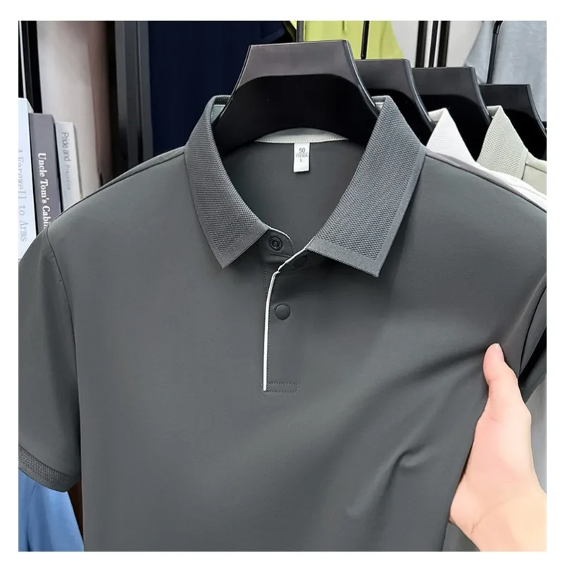 

Performance Men s Polo Shirts T-shirt Lightweight Breathable Sport Golf Tennis Vacation Top Microfiber