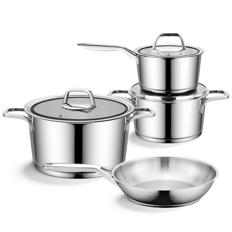 

Горшок для посуды, оптовая продажа, высококачественная кастрюля из нержавеющей стали, посуда, кастрюля из нержавеющей стали с крышкой