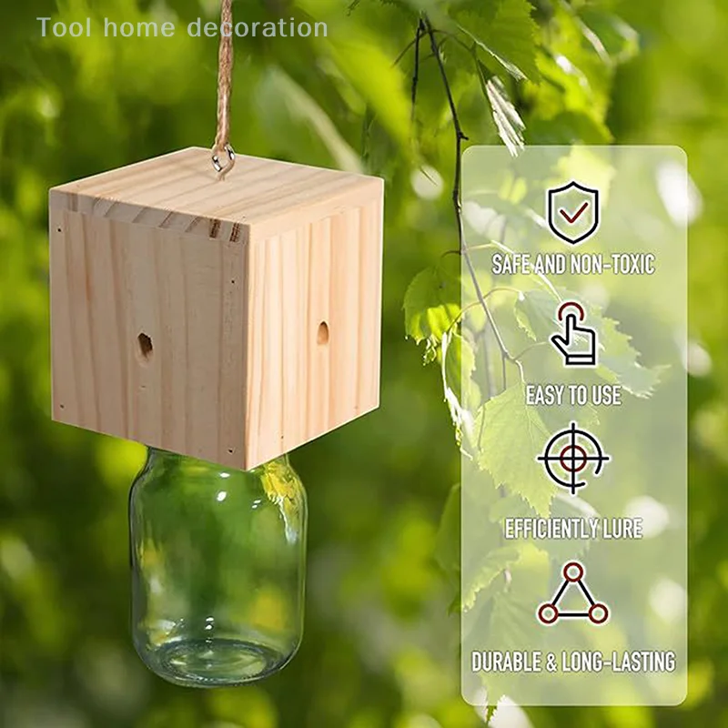 Best Carpenter Bee Trap Best Wooden Solid Wood Outdoor Insect Catching Wood Entertainment Wooden insect trap