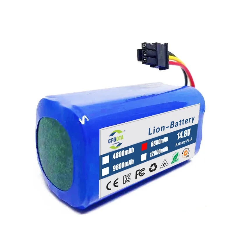 New 14.4V 2800mAh Li-ion Battery Pack For 360 C50 Robot Vacuum Cleaner Part