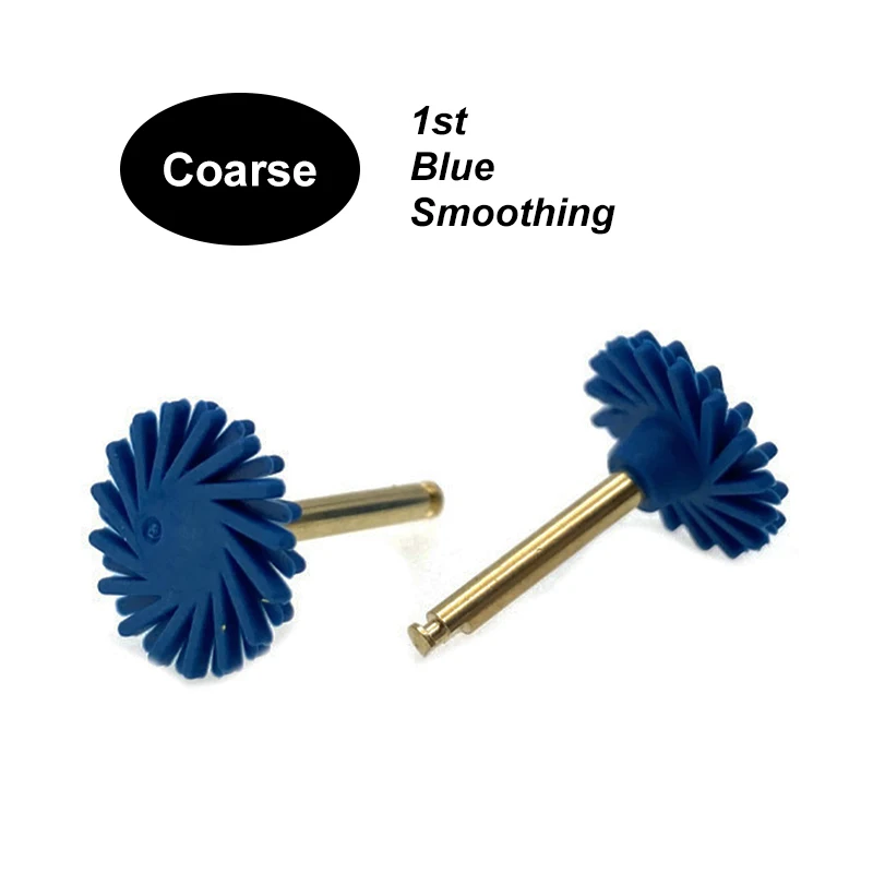 

6pcs Dental Composite Polishing Wheel Kit 3 Grit Types for Resin Porcelain All-Ceramic Spiral Brush Teeth Oral Hygiene Dentistry