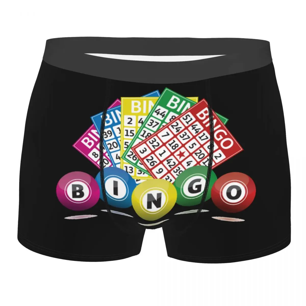 Custom Male Novelty Hot Game Bingo Underwear Boxer Briefs Soft Shorts Panties Underpants