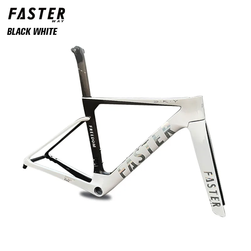 نموذج جديد T47 FASTERWAY الحرية إطارات الكربون دراجة الطريق الإطار مع شوكة Seatpost المشبك سماعة المقود 32C مكبح قرصي