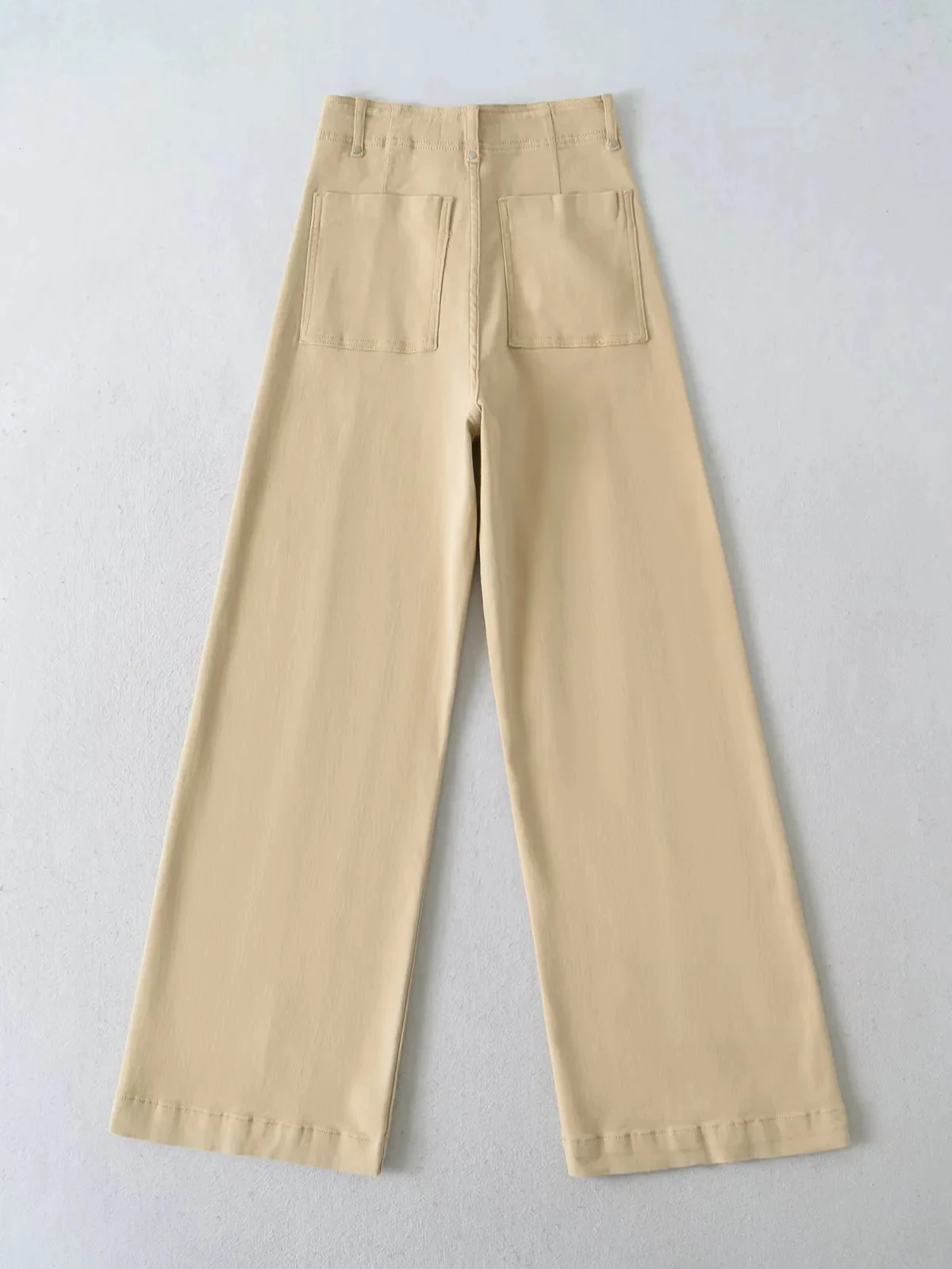 Jeans a gamba larga dimagranti larghi a vita alta retrò americani Pantaloni lunghi a gamba dritta drappeggiati da donna Versatili