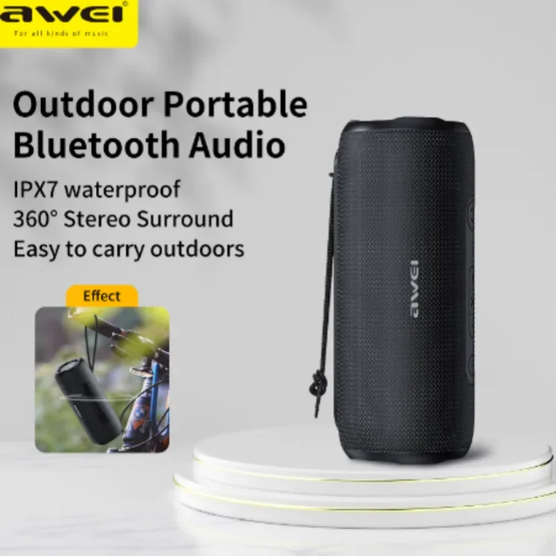 50W Bluetooth Speaker Sound Box Awei Outdoor Portable Sound Box Super Power 3D Stereo Surround Sound Interconnection Soundbar