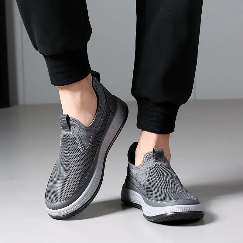 

Летние дышащие мужские повседневные теннисные туфли без шнуровки, распродажа, новинка в обуви, модные кроссовки 2025 года, дизайнерская роскошная мужская обувь