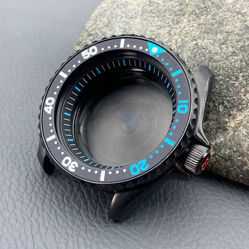 블랙 모드 시계 케이스, SKX007 SRPD 시계 케이스, 28.5mm 다이얼, NH34 NH35 NH36 7 S 4R 무브먼트 크라운, 3.0 용수철 클릭