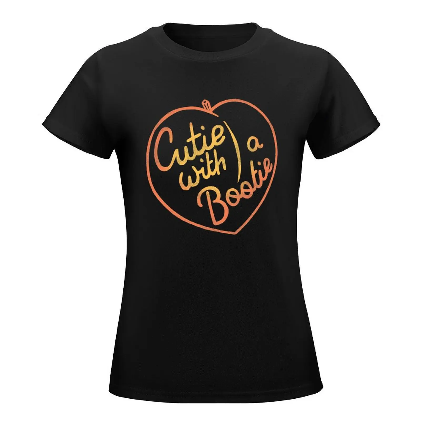 Cutie With A Booty - Funny Meme T-Shirt female Female clothing summer tops Woman clothing