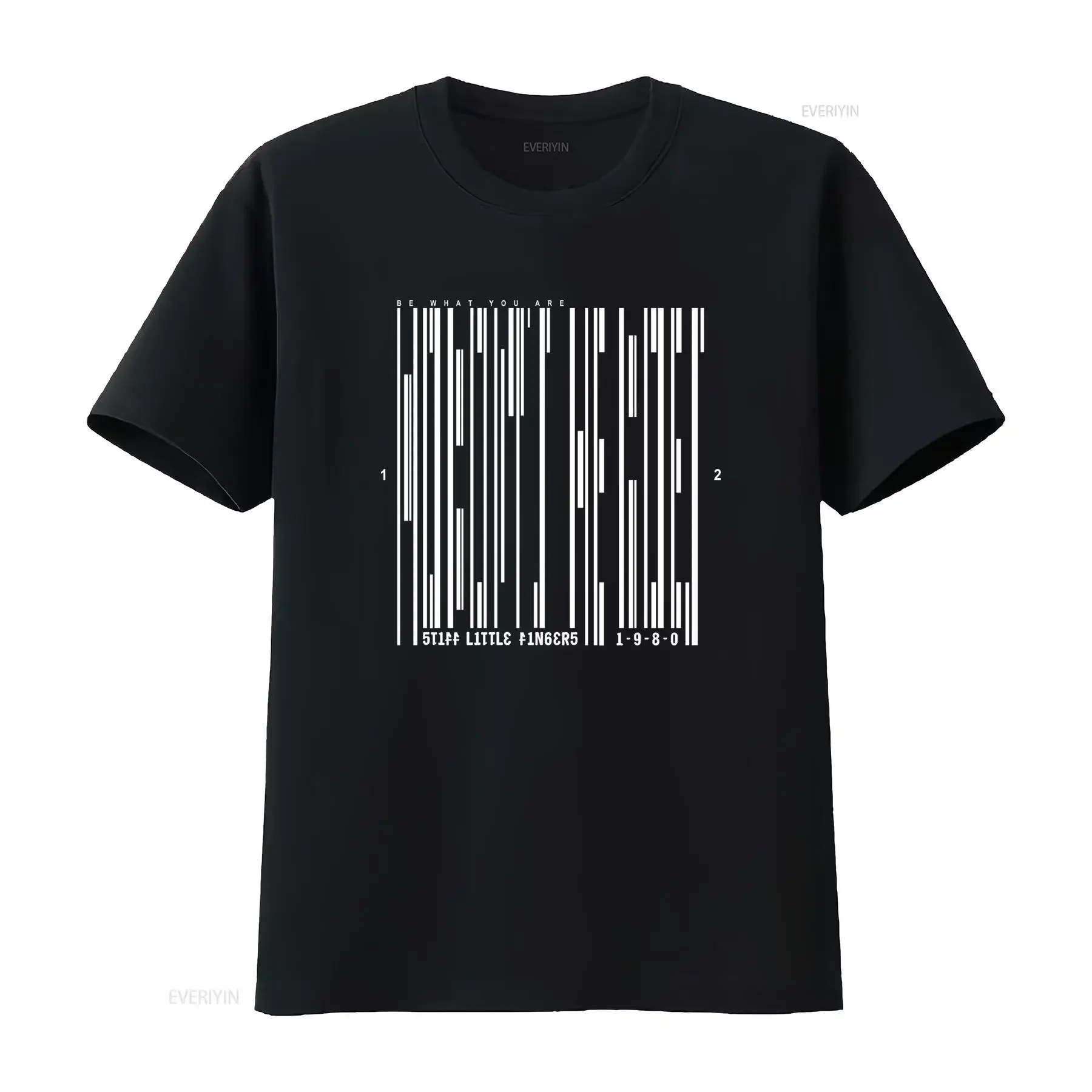 STIFF LITTLE FINGERS BARCODE BLACK T Shirt Small vintage Washed Comfortable Slightly designer clothes Soft fashion streetwear