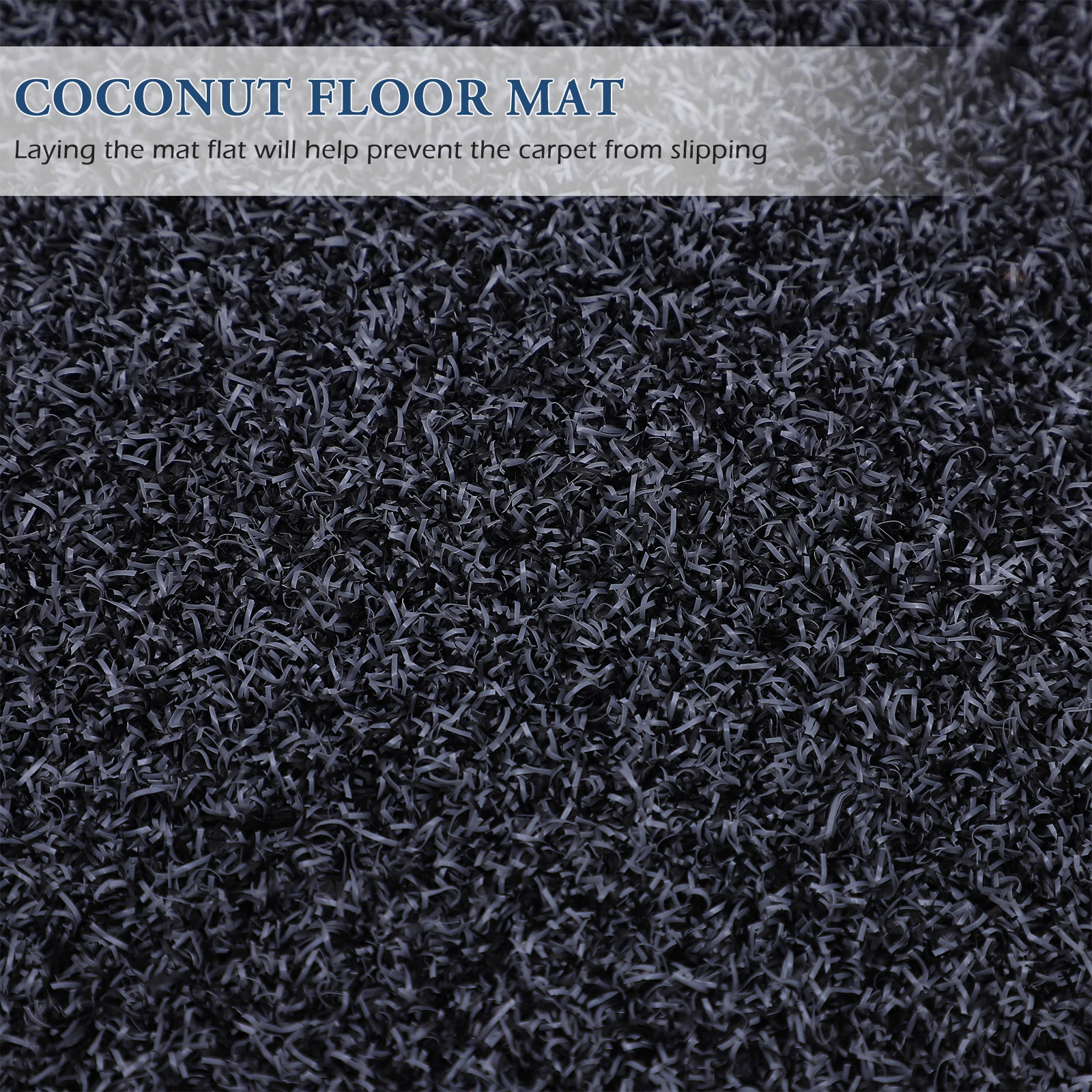 

Polypropylene Door Mat Long-lasting Non-slip Floor Mat Perfect for Garage Bathroom Clean Scrape Dirt Debris