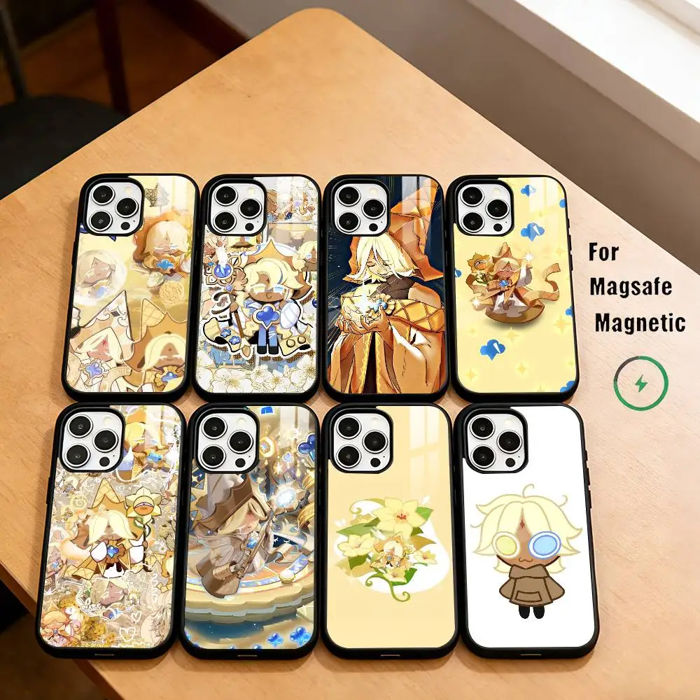 Pure Vanilla Cookie C-Cookie Run  Phone Case For iPhone17,16,15,14,13,12,11 Plus,Pro Compatible with magnetic wireless charging