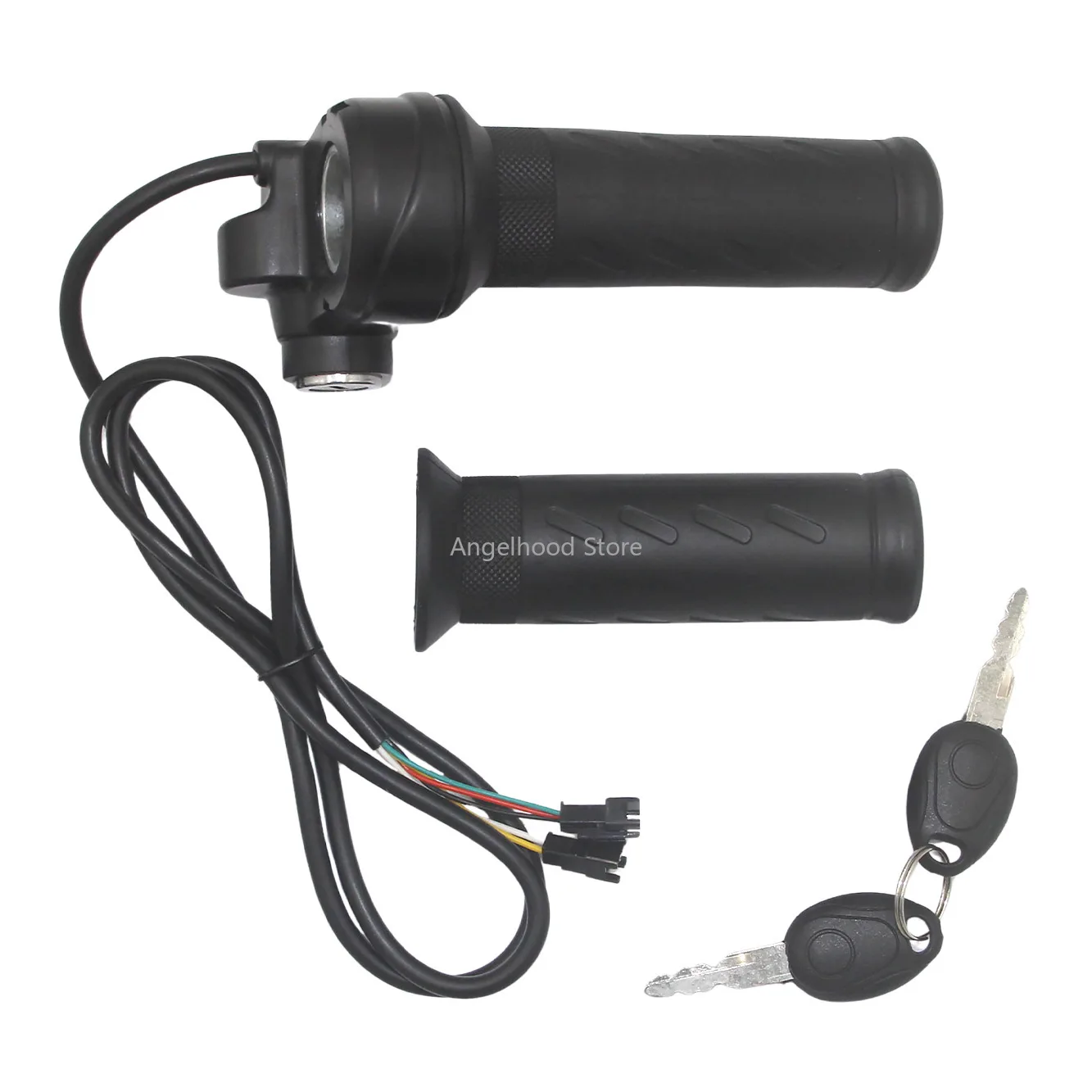 

Водонепроницаемая ручка дроссельной заслонки для электрического велосипеда с 2 ключами HB108, поворотный руль дроссельной заслонки, запасные части для ручки дроссельной заслонки для электрического скутера