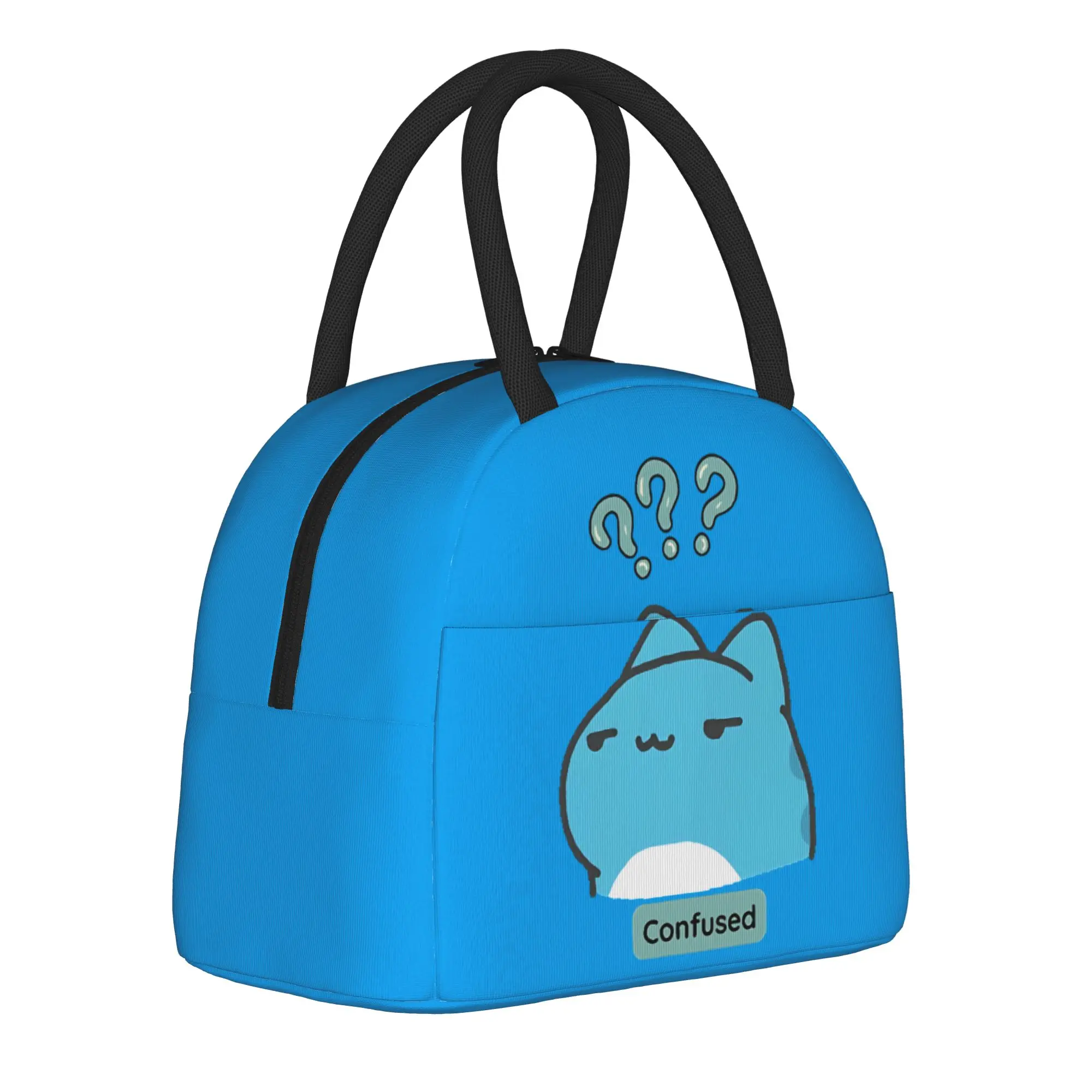 Bugcat Capoo So Cute Long Insulated Lunch Bag Cooler Bag Reusable,Lunch Container  Leakproof Lunch Box Tote Girl Boy
