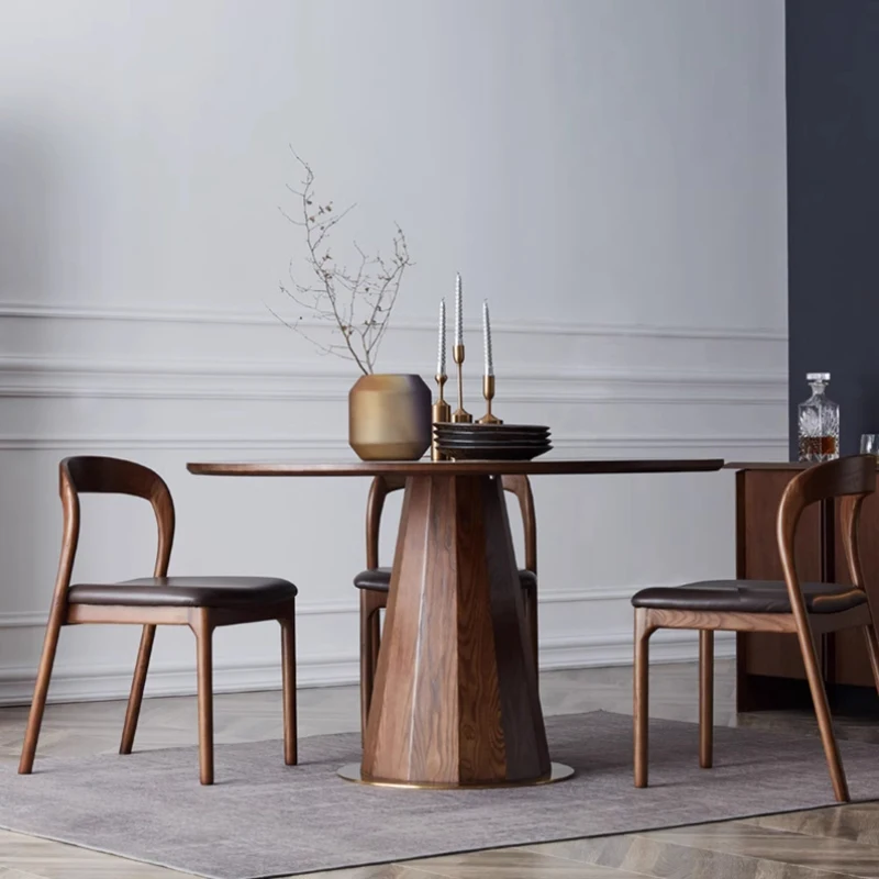 Kitchen Restaurant Dining Table Round Wood Lounge Hallway Chairs Dining Table Nordic Modern Reception Muebles Home Furniture