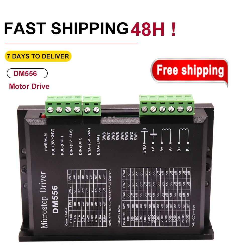 

DM556 Digital Stepper motor driver 2 phaseor 57 86 stepper motor NEMA17 23 Stepper Motor Controller