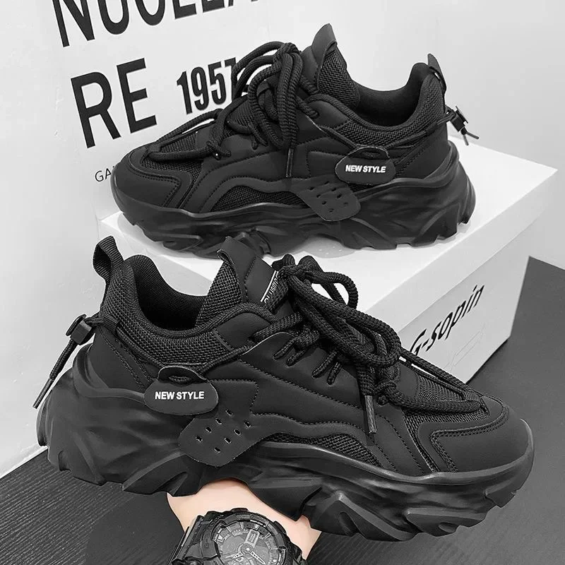 

Men's Sneakers Fashion Cushioned Running Shoes Autumn Platform Sports Shoes for Men Comfortable Casual Sneakers Tenis Masculino