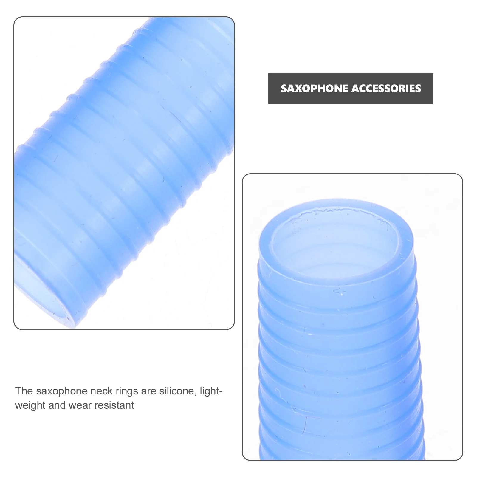 

3 Pcs Saxophone Cork Chips Parts Joint Alto Supplies Bent Neck Silicone Covers Silica Gel Rings Bend Sleeve