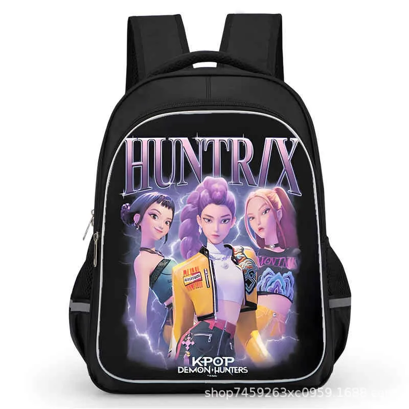 

K-pop Demon Hunters Backpack Anime Fashion Printed Schoolbag Boys Girls Book Stationery Backpacks Students School Supplies Gifts