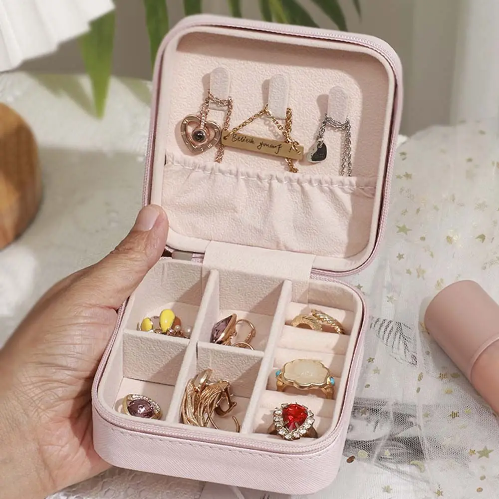 

Square PU Leather Storage Box Jewelry Display Package Case Jewelry Boxes Ring Box Earrings Storage Storage Case