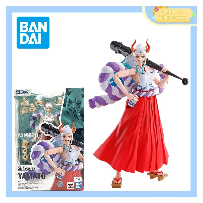 

Spot Bandai glasses factory SHF One Piece Wano Country Kaido's daughter Yamato Luffy movable finished model collection ornaments