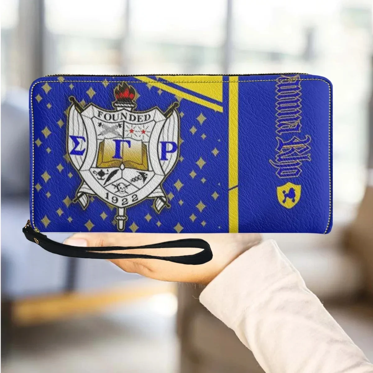 Portefeuille pour femmes de haute qualité, design Sigma Gamma Rho, porte-monnaie, pochette longue, portefeuille imprimé pour filles, porte-cartes de crédit, cadeau
