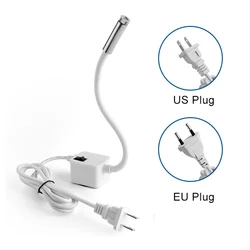 Luz de posicionamiento láser para máquina de coser, CA100-240V de Base cruzada/línea y magnética para tornos, banco de trabajo, enchufe UE/EE. UU., lámpara roja/verde