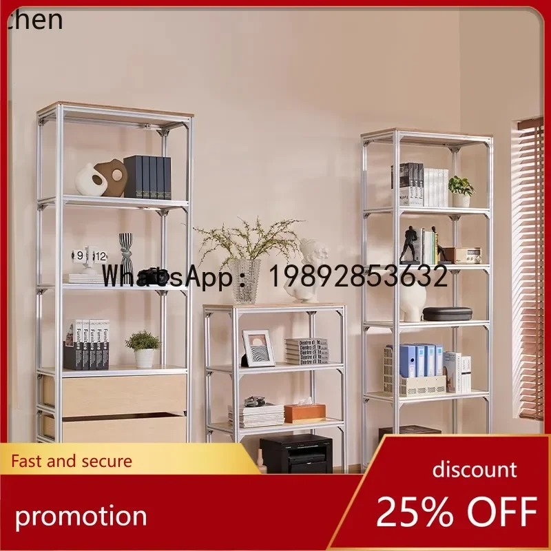 Aluminum Profile Birch Ocean Board Display Cabinet Multi-layer Storage Rack Display Rack Sample Rack