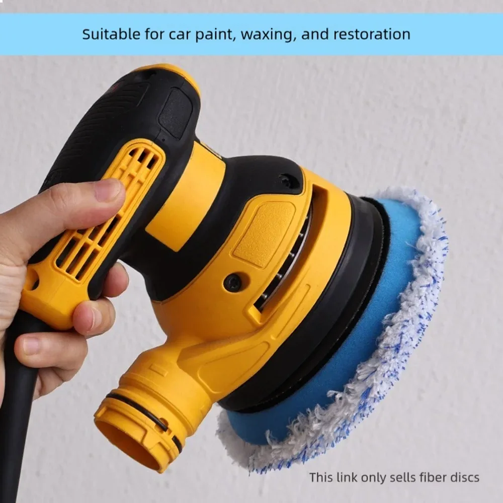 Microfiber Car Polishing Pad 5 Inch Hook & Loop Buffing Disc DA Polisher Accessory Auto Detailing Wax Removal Pad