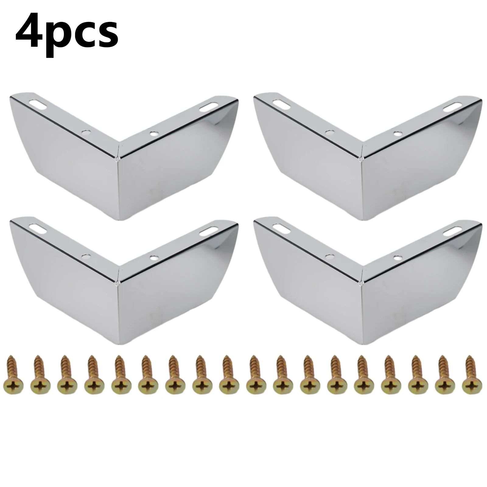 

4PCS L-shaped Sofa Support Leg 2-In-1 Carbon Steel Holder Fits For Wardrobe TV Cabinet Dressing Table Chair Home Accessories