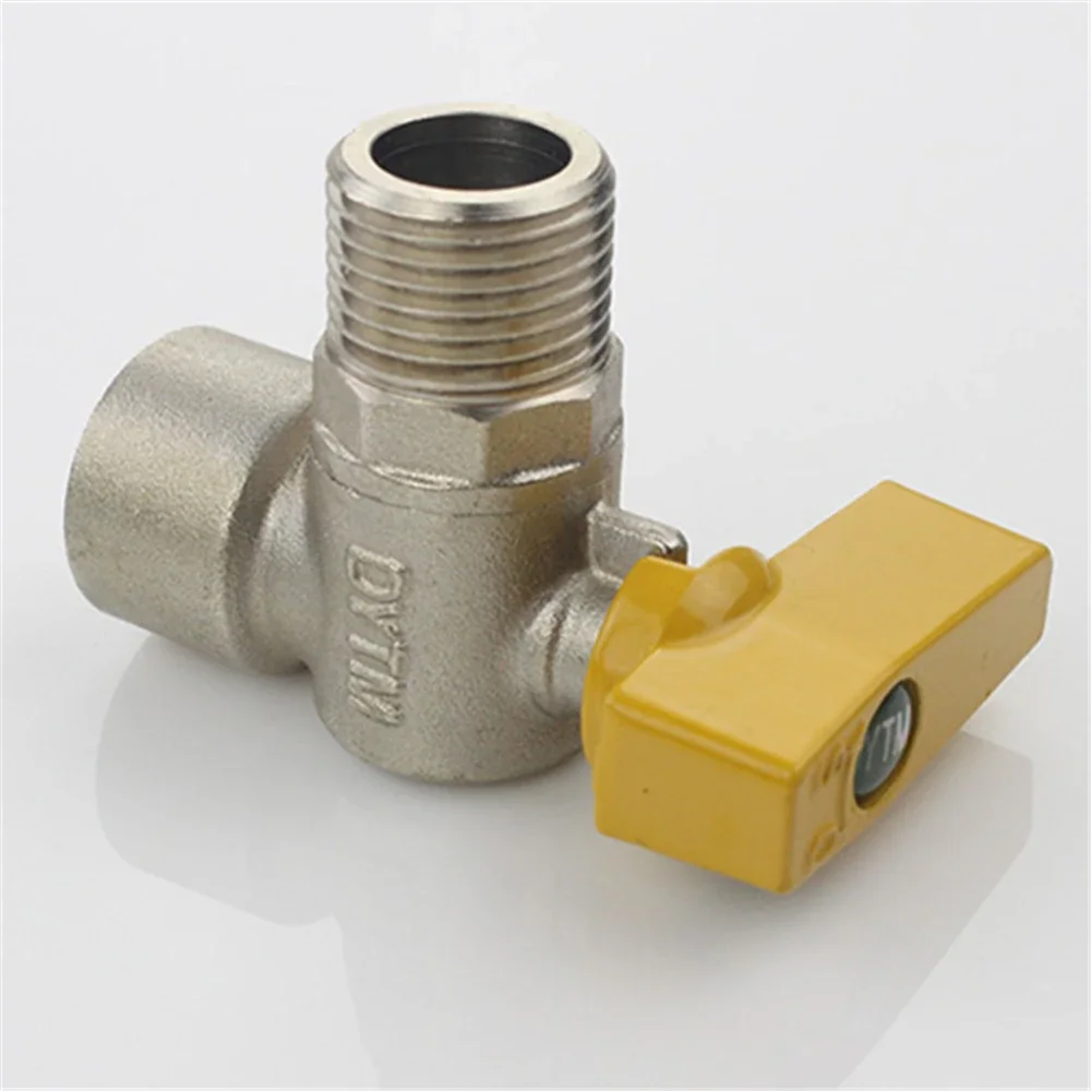 All Copper Inner And Outer Wire Angle Valve Copper Ball Core Large Flow Thickening Internal Thread Gas Triangle Valve