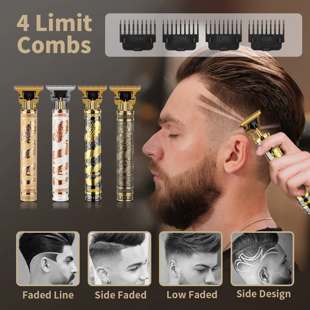 男性用コードレス電気バリカン,男性用プロバリカン,ヴィンテージ,シェーバー,HYN-001,t9,素晴らしいオファー