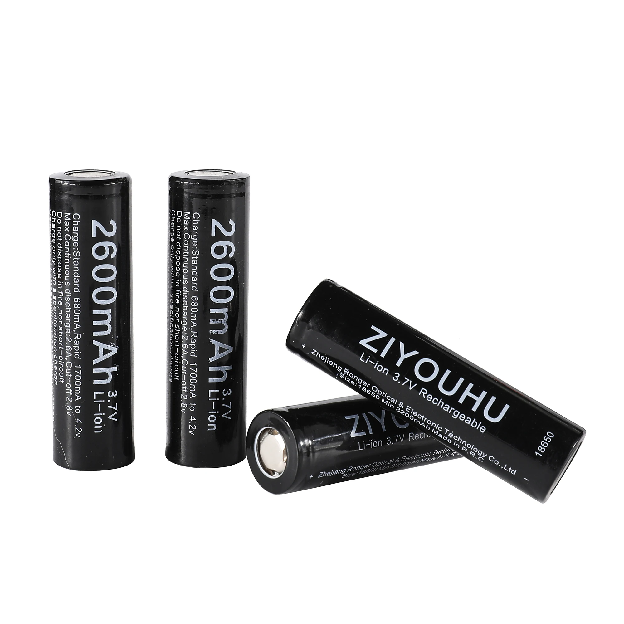 ZIYOUHU-Rechargeable Battery for Night Vision Thermal Imager, 18650, 3.7V, 3200 mAh, 3000 mAh, 2600mAh