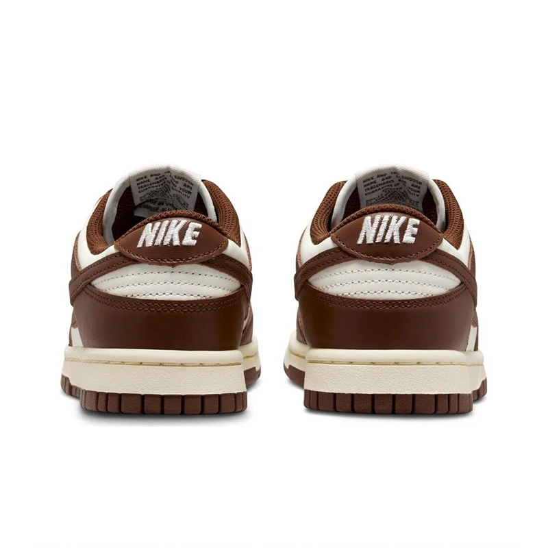 Original Nike Dunk Low \'Surfaces in Brown and Sail\' Women\'s Skateboarding Shoes Chocolate Brownish White Sneakers DD1503-124