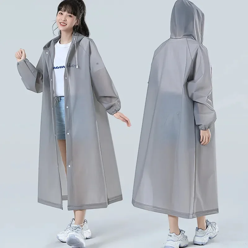 Raincoats for Women with Hood Waterproof Adult Raincoat One-Piece Long Raincoat Reusable Outdoor Rainwear Rain Ponchos for Adult