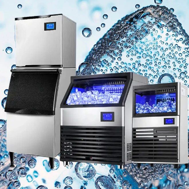 Making Cube Big Commercial Home And Companies Freezer Packing Integral Vendor Use Machine Built In Ice Maker
