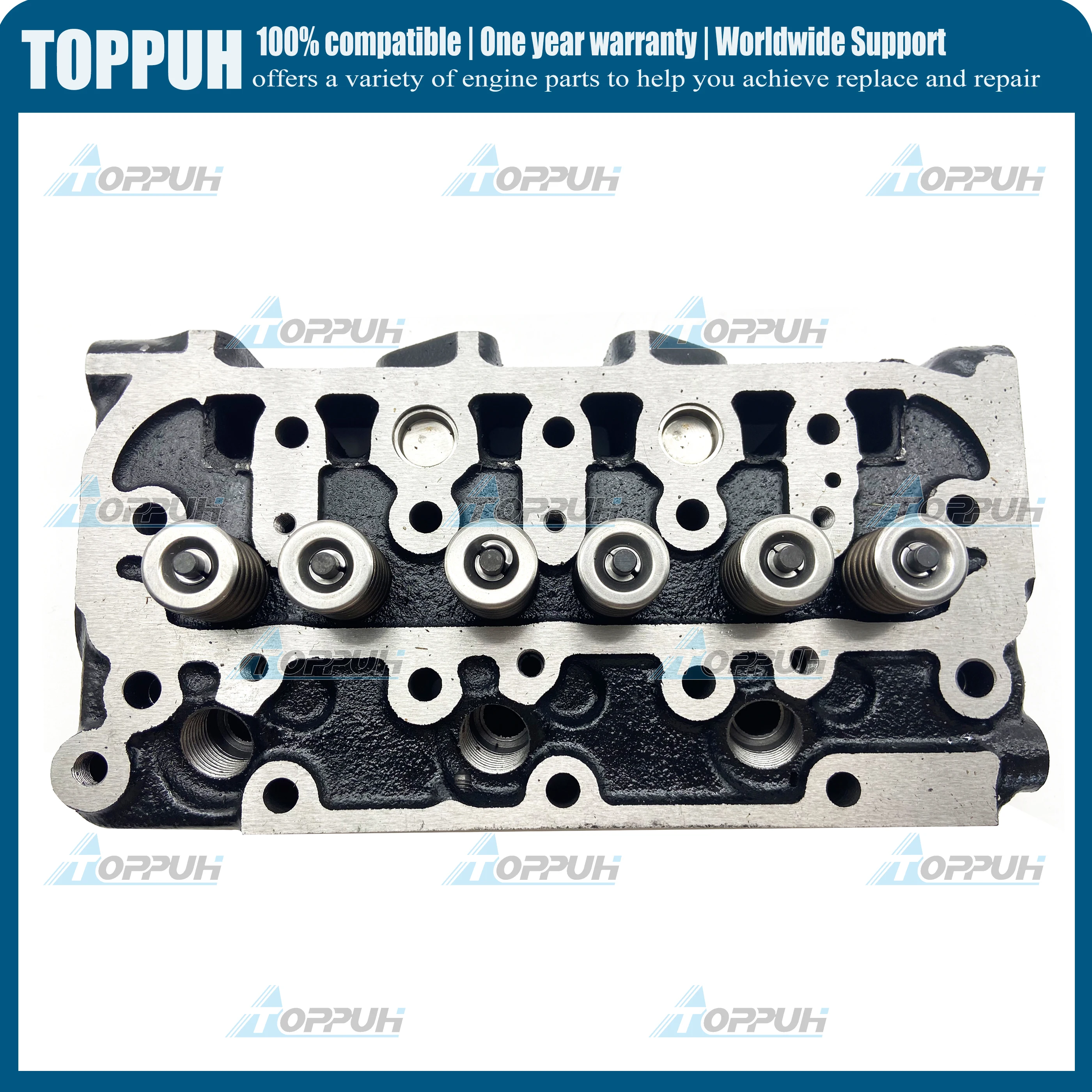 Cylinder Head With Valve For Kubota D600 Excavator Diesel Engine Parts Excavator Parts