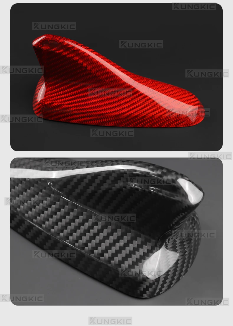 Echte Trockene Carbonfaser-Aufkleber für For Cupra Formentor/Seat Leon/Cupra Leon 2020 2021 2022 2023 2024 2025 2026 Cupra born 2021-2026 For Cupra tavascan/Cupra Terramar 2024-2026 Auto Haifischflossen-Antenne – Detail 9