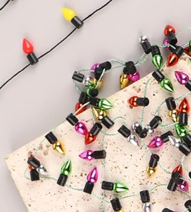 1:12 1 String Of Fake Lights Christmas Good Decoration Dollhouse Miniature Mini Furniture Accessories String Lights