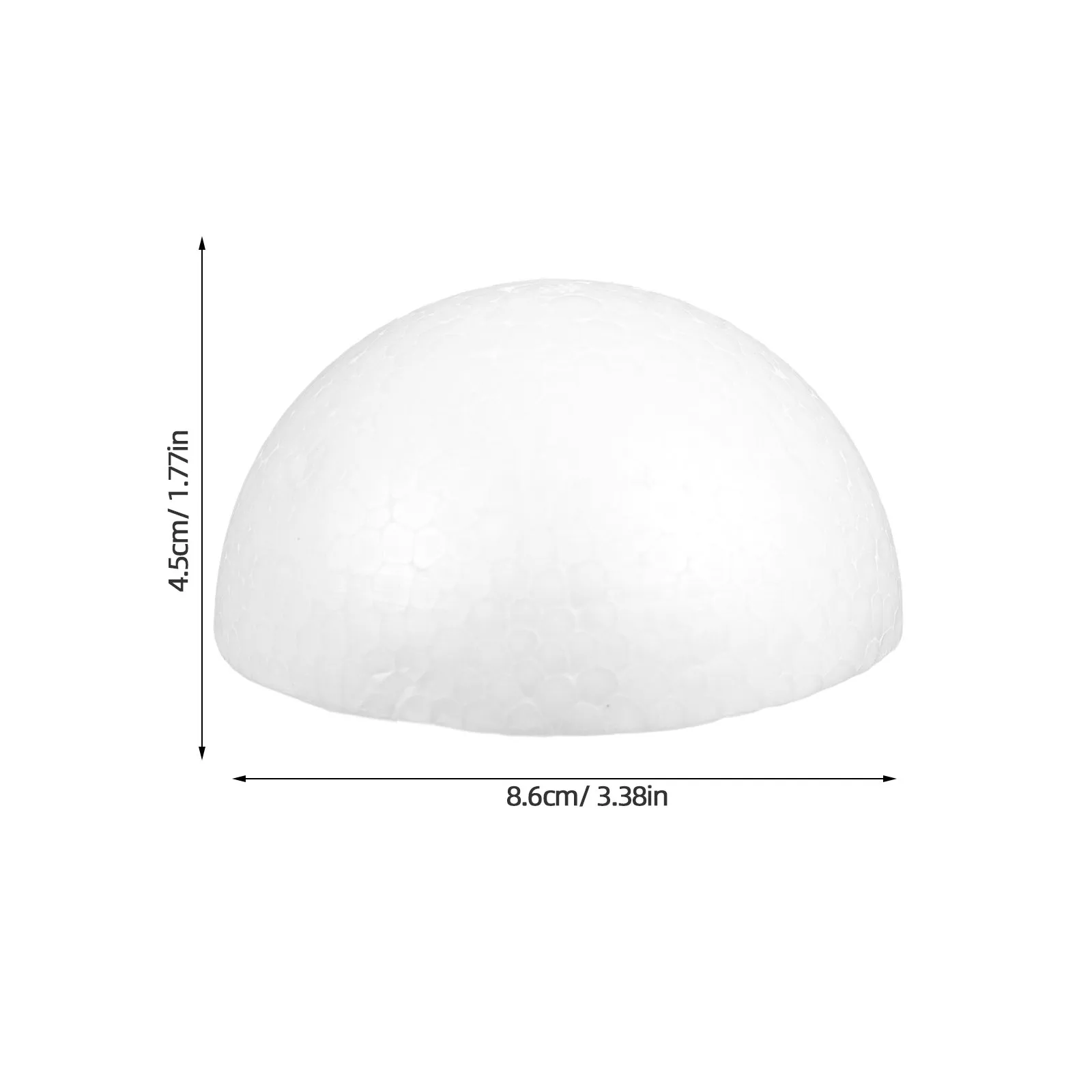 15Pcs Foam Semicircle Balls White Craft Material DIY Painting Christmas Decoration Flower Arrangement Creative Supplies