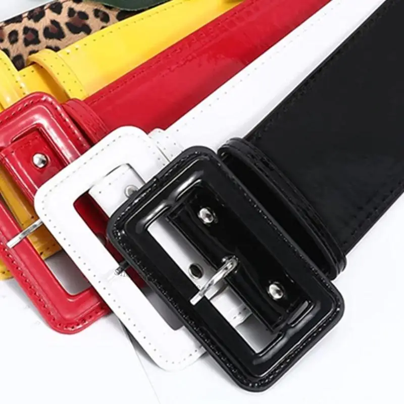 حزام مشد مزخرف أنيقة للنساء قابلة للتعديل على نطاق واسع حزام النسيج سينشر لللباس لللباس الرسمي ملحق H7EF