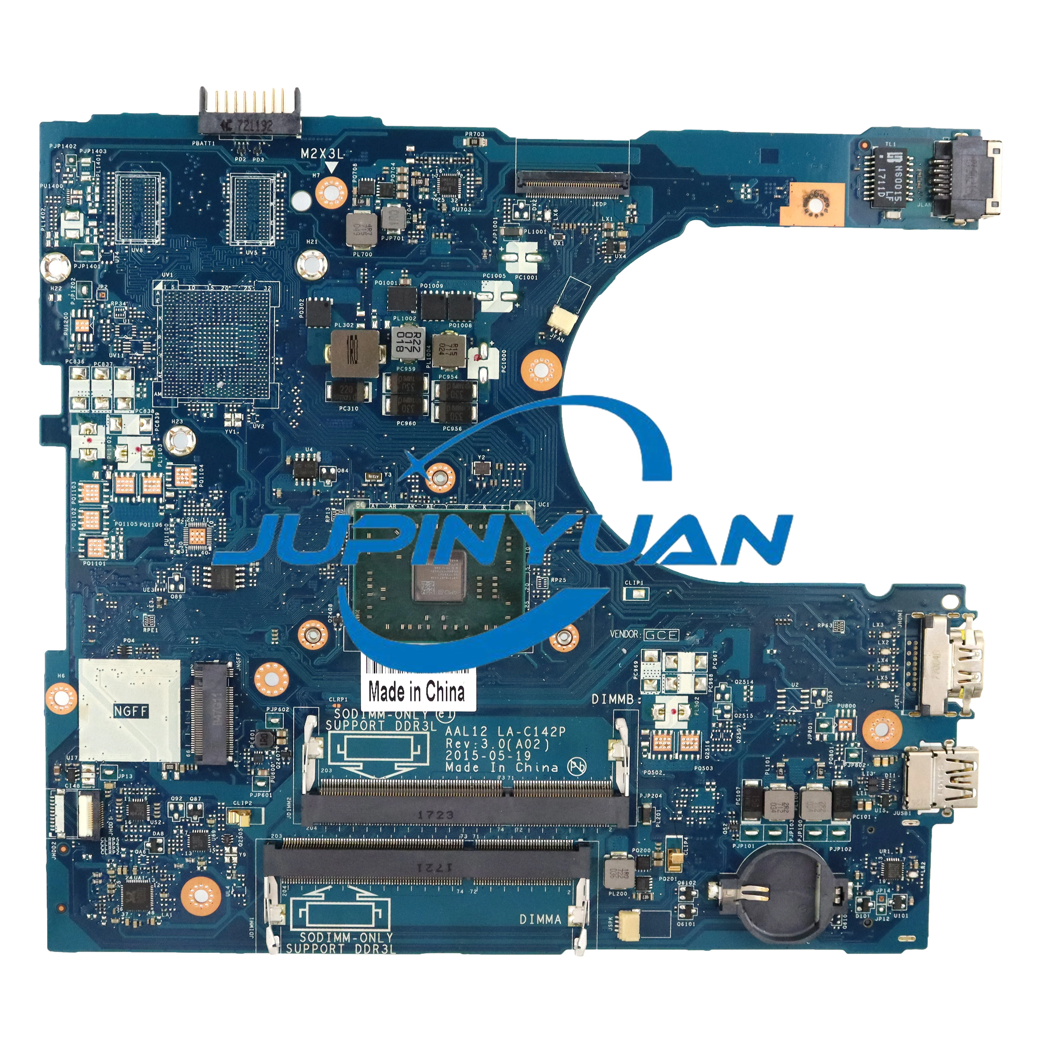 

For DELL Inspiron 5000 5555 5455 5755 Laptop Motherboard CN-0Y7P00 Y7P00 0Y7P00 AAL12 LA-C142P With E2-7110 CPU 100% Full Tested