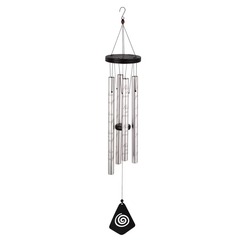 32-Inch Outdoor Creative Rectangle Rotator Pendant Various Styles Home Wall Garden Ornament Aluminum