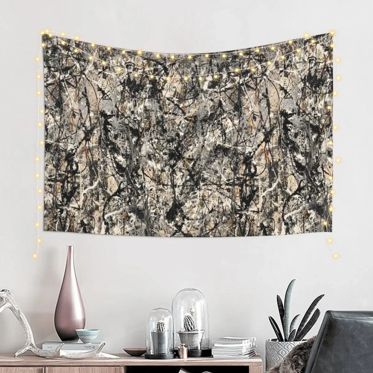 Cathedral Jackson Pollock Tapestry Cute Decor Anime Decor Tapestry