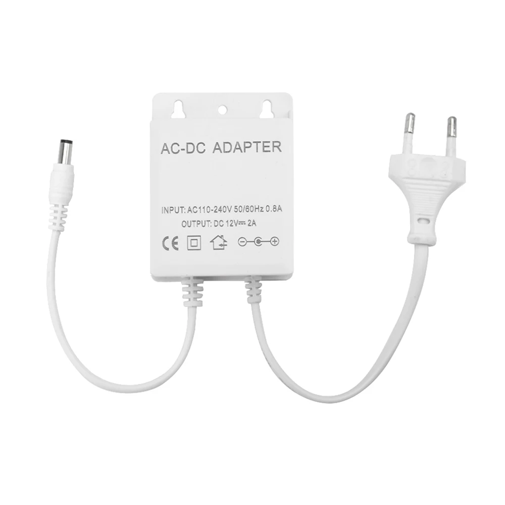 AC 100-240V Input DC 12V Output Supply EU US Plug Waterproof Charger For CCTV Security AHD Analog Ip Camera